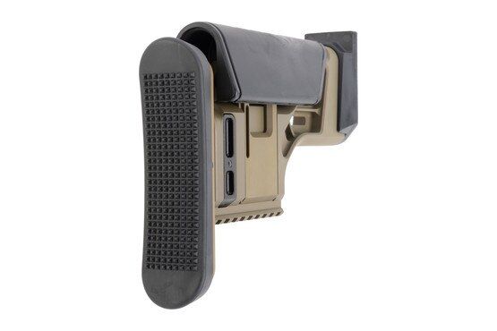 FN America SCAR SSR Rear Stock Assembly in FDE has a textured buttpad